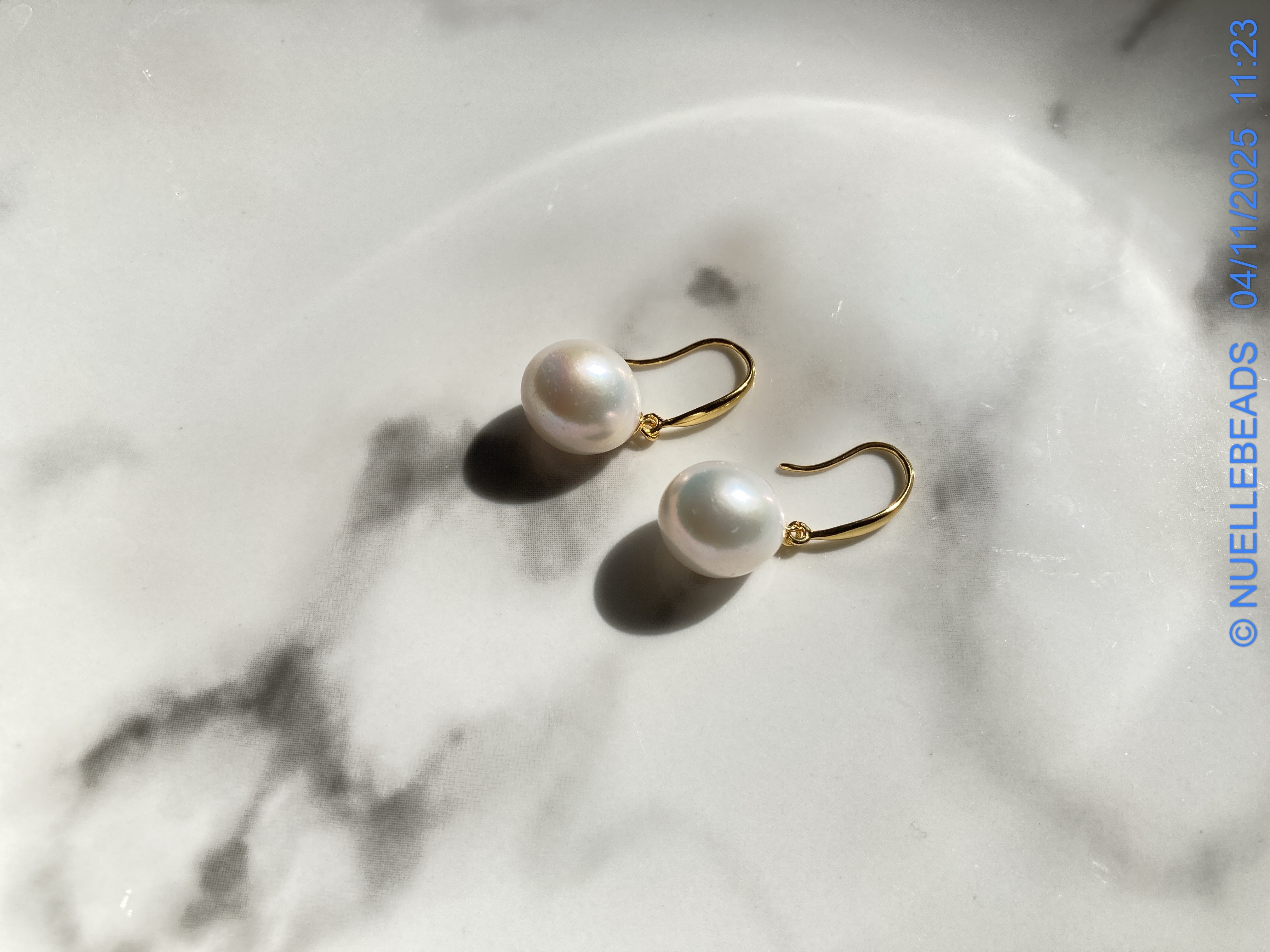 Baroque pearl earrings