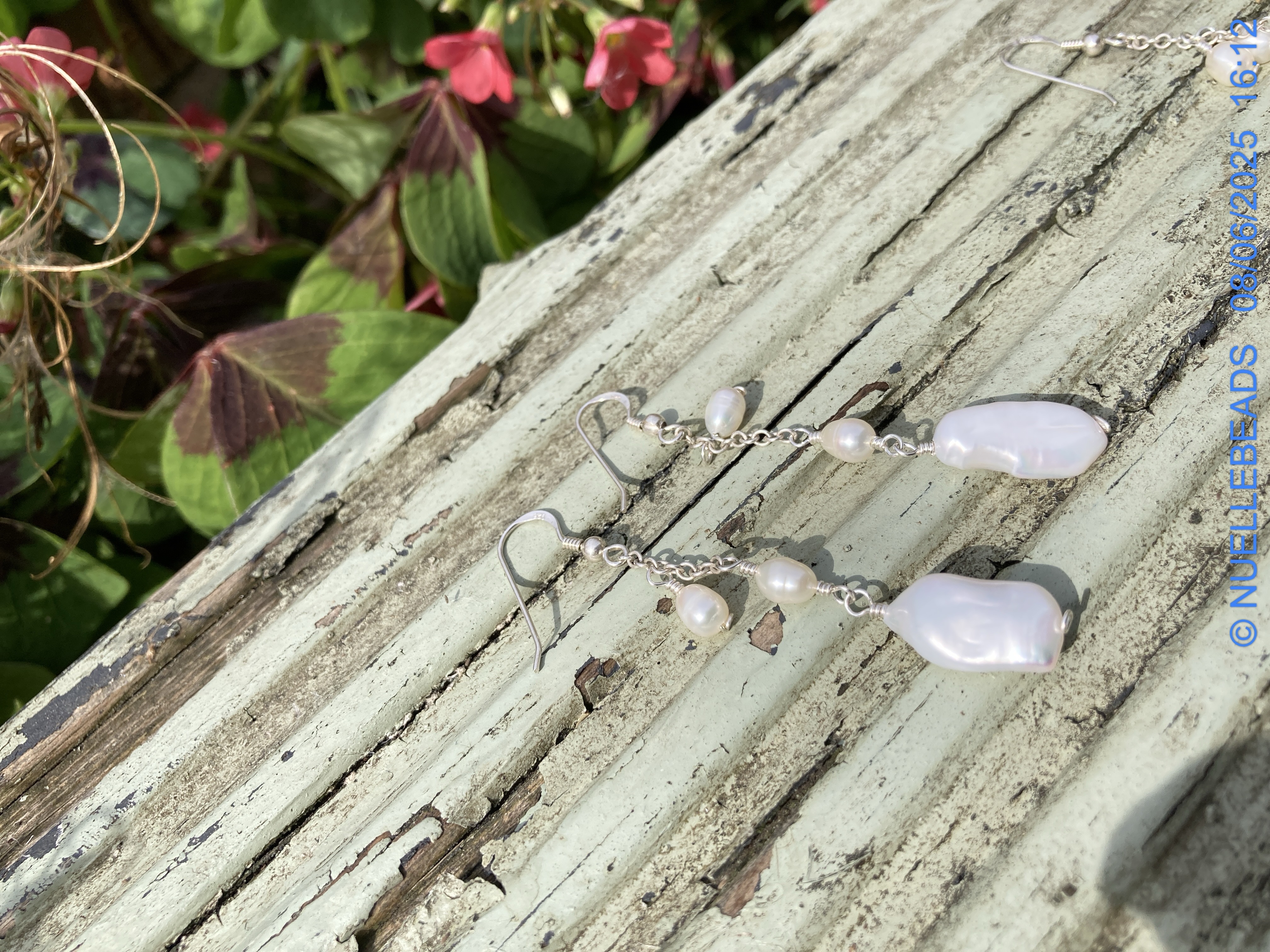 Bridal pearl dangles